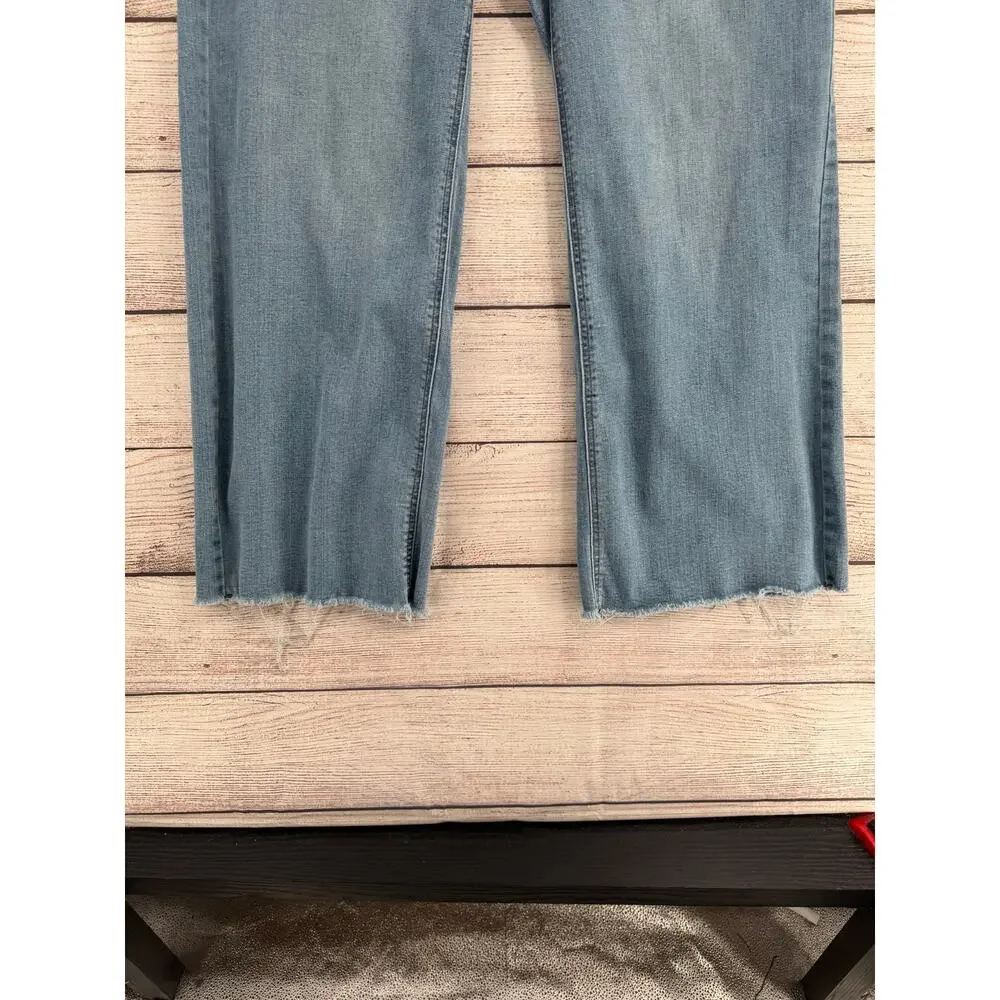 OAT New York‎ High Rise Wide Leg Jean Womens 16W Blue Medium Wash Denim